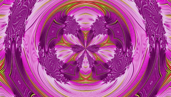 Fractal - gold green Purple - Image 3