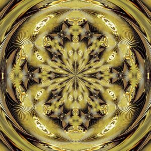 Gold & black abstract - Original