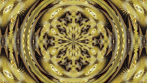Gold & black abstract - Original